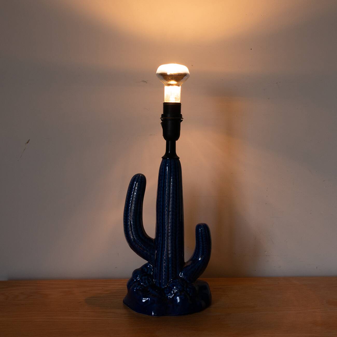 Lampe céramique cactus circa 1990