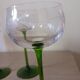 White wine glasses in crystal.