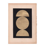 Duo of Collages on paper signed Eawy