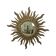 Sixties Sunburst Butler Mirror Sun Mirror Ball Glass Resin 43cm