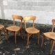 Lot of 4 vintage bistro chairs