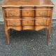 Louis XV console commode in solid wood, bow-shaped from the 19th century.