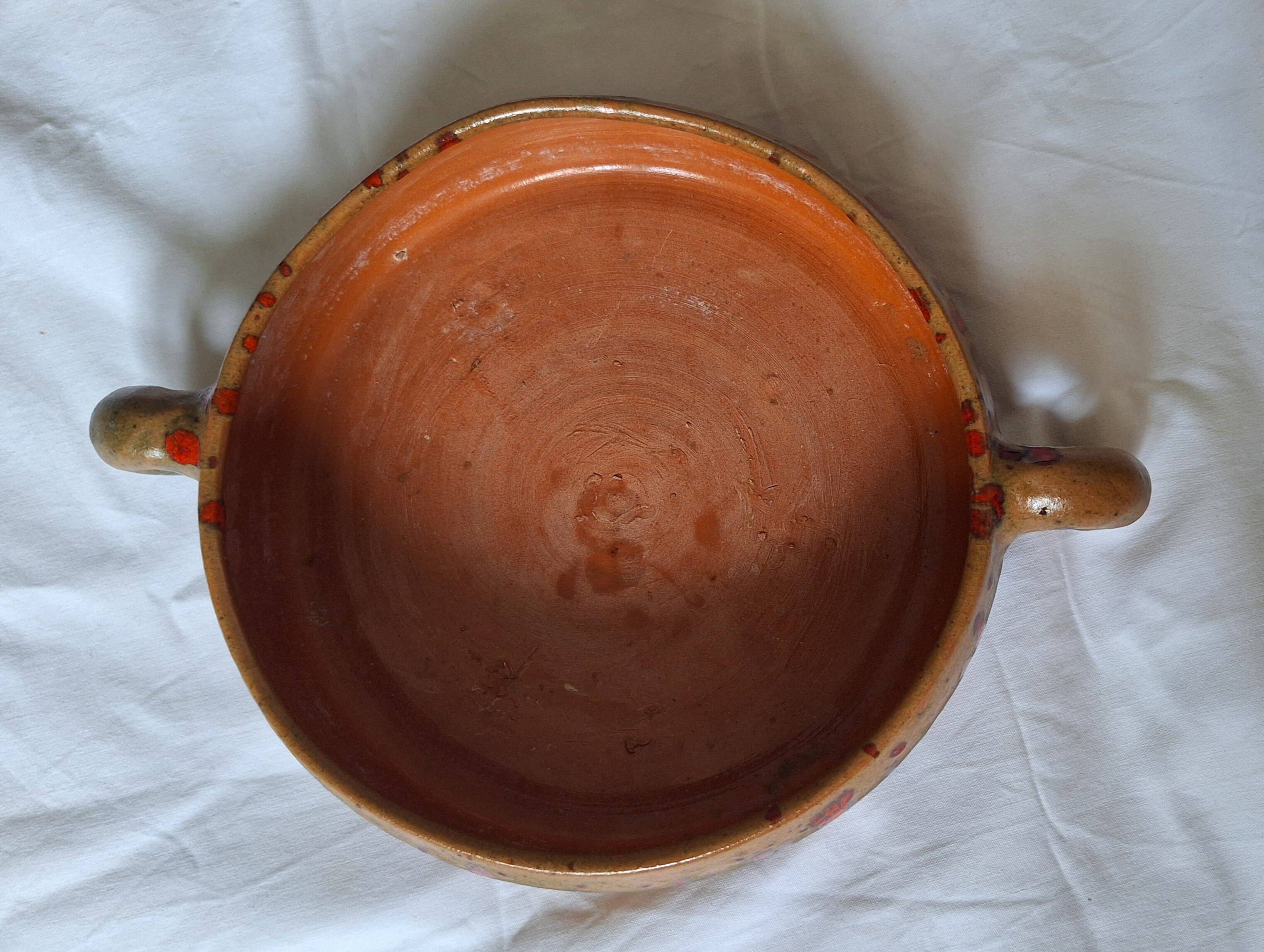 Vintage signed ceramic large plate