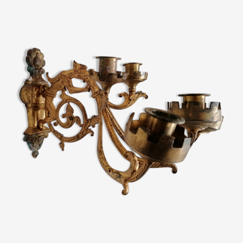 Neo gothic candlestick sconce