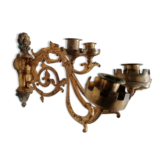 Neo gothic candlestick sconce