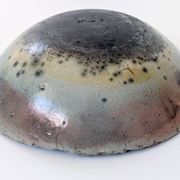 Vintage Raku ceramic bowl, handmade, signed, Japanese craftsmanship.