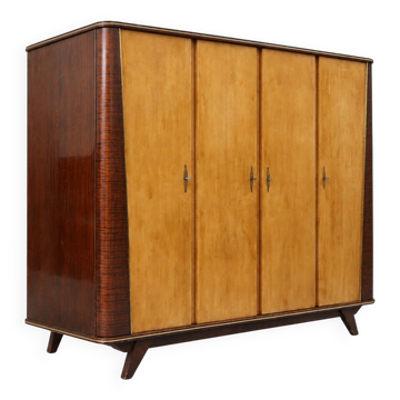 Armoire vintage à 4 portes des années 1950