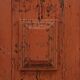 Large 17th century Monastery doors in terracotta lacquered oak, Portugal