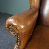 Armchair + sheepskin pouf