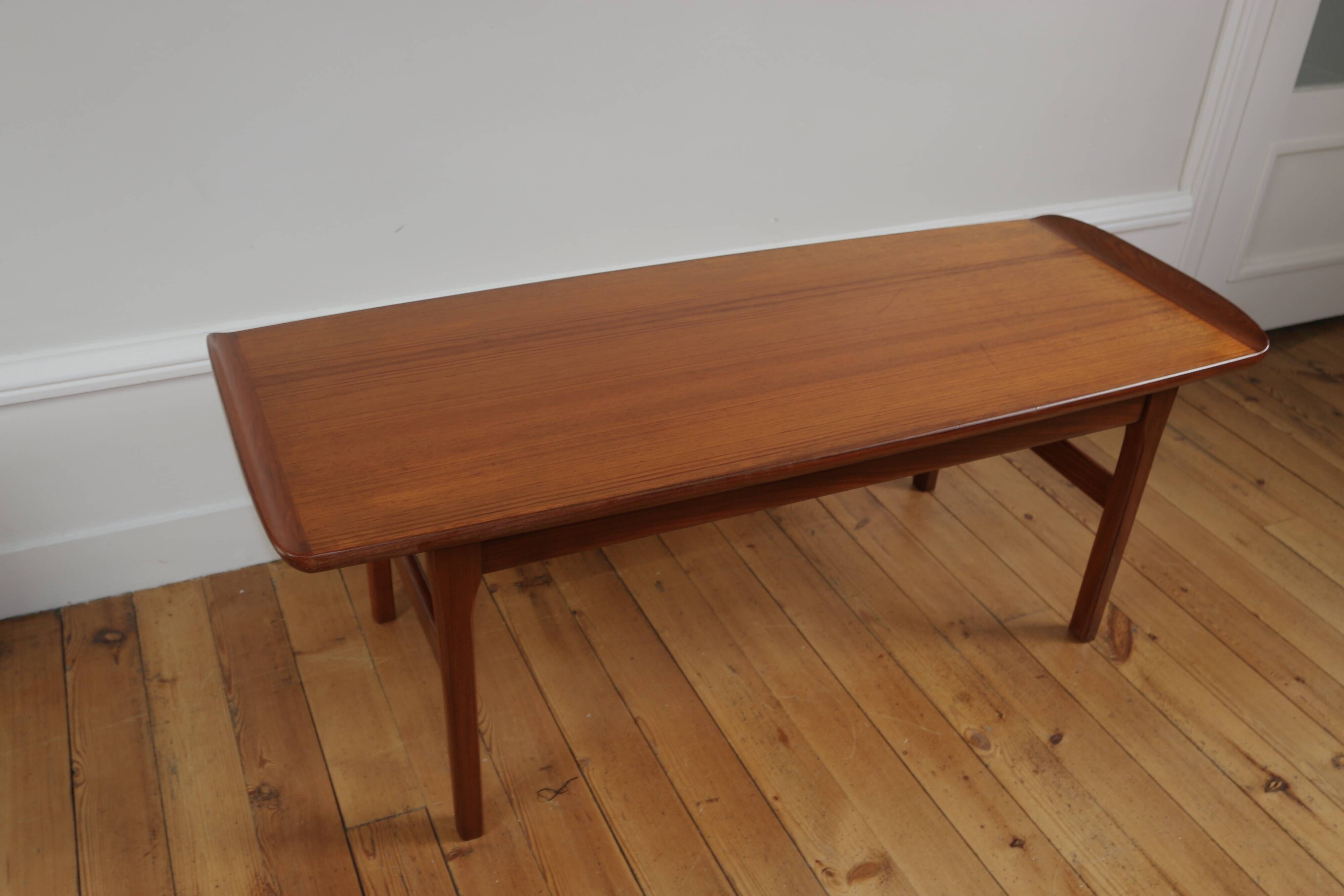 Table basse scandinave vintage teck, 1960