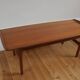 Table basse scandinave vintage teck, 1960