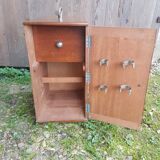 Ancienne malle de transport bois matériel jouan vintage #a653