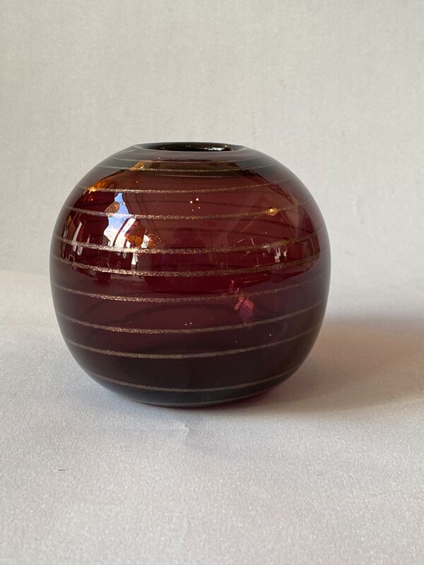 Vase verre Robert Pierini Biot