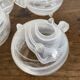 Tasses  en verre soufflé, esprit Murano