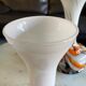 Set of two vintage Murano vases in blown glass