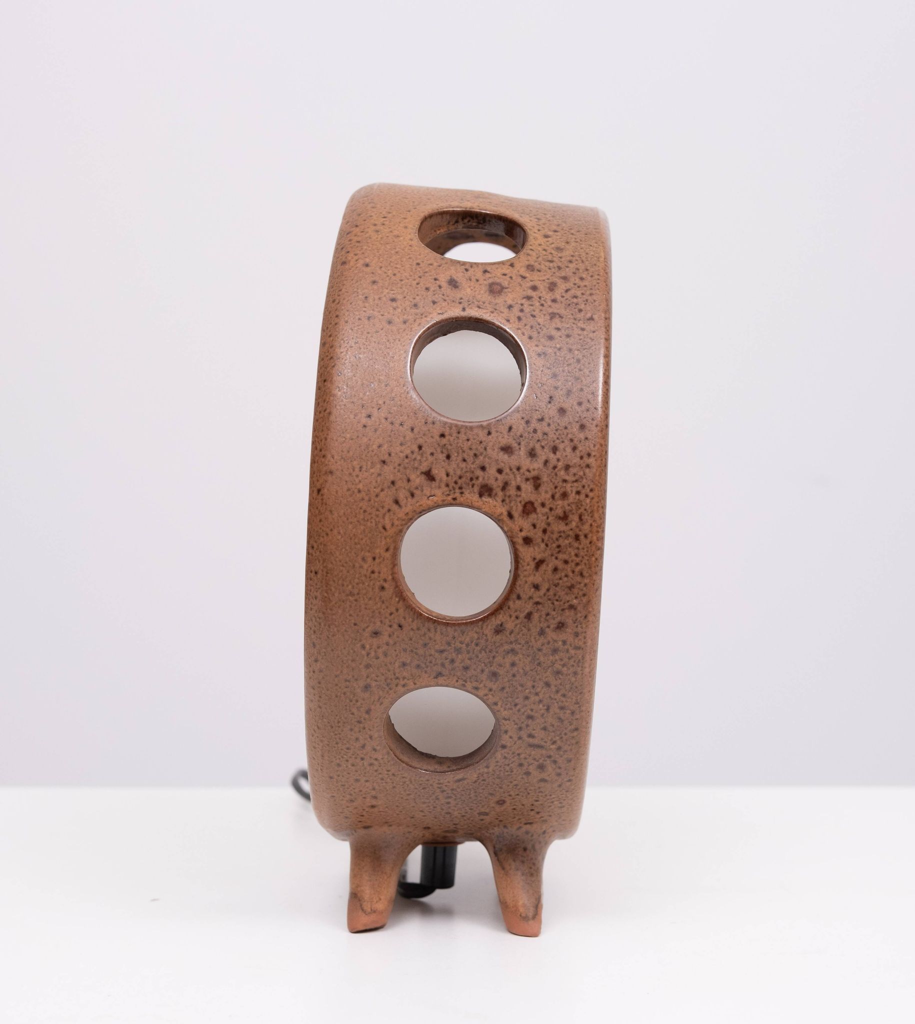 Round Ceramic Table lamp .1960s Germany