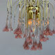 Lustrous rose Murano glass from the 1980s.