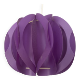 Purple Mid Century Modern lamp from 1970s