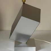 Vintage geometric lamp, 1970s design