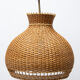 Mid century wicker hanging chandelier by ULUV, 1960´s