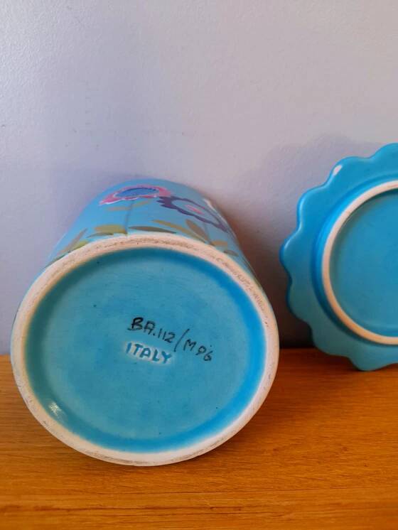 Italian ceramic box, 1970