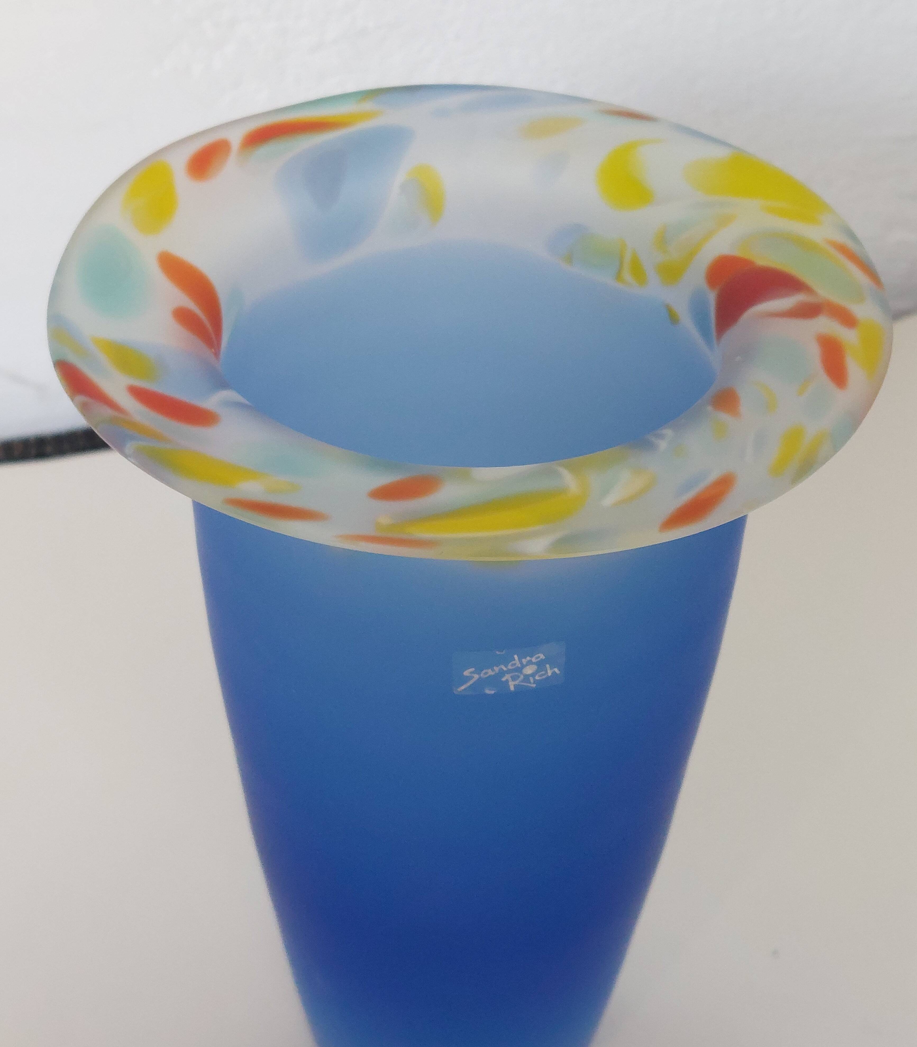 Glass paste vase