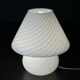 Vintage Murano glass table lamp in a swirling mushroom shape, Italy, 1970s.