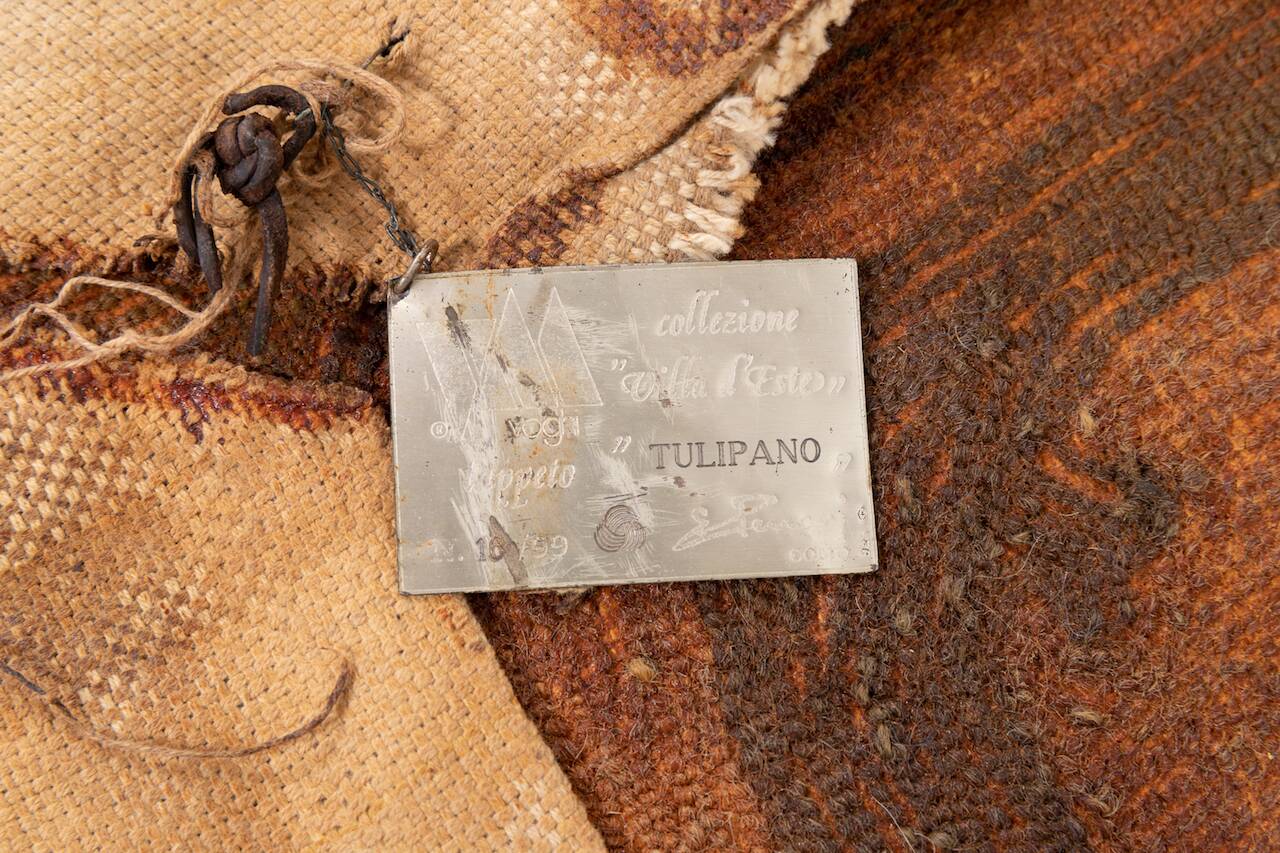 Vintage Limited Edition Italian rug 'Tulipano' from Voghi for Villa d'Este