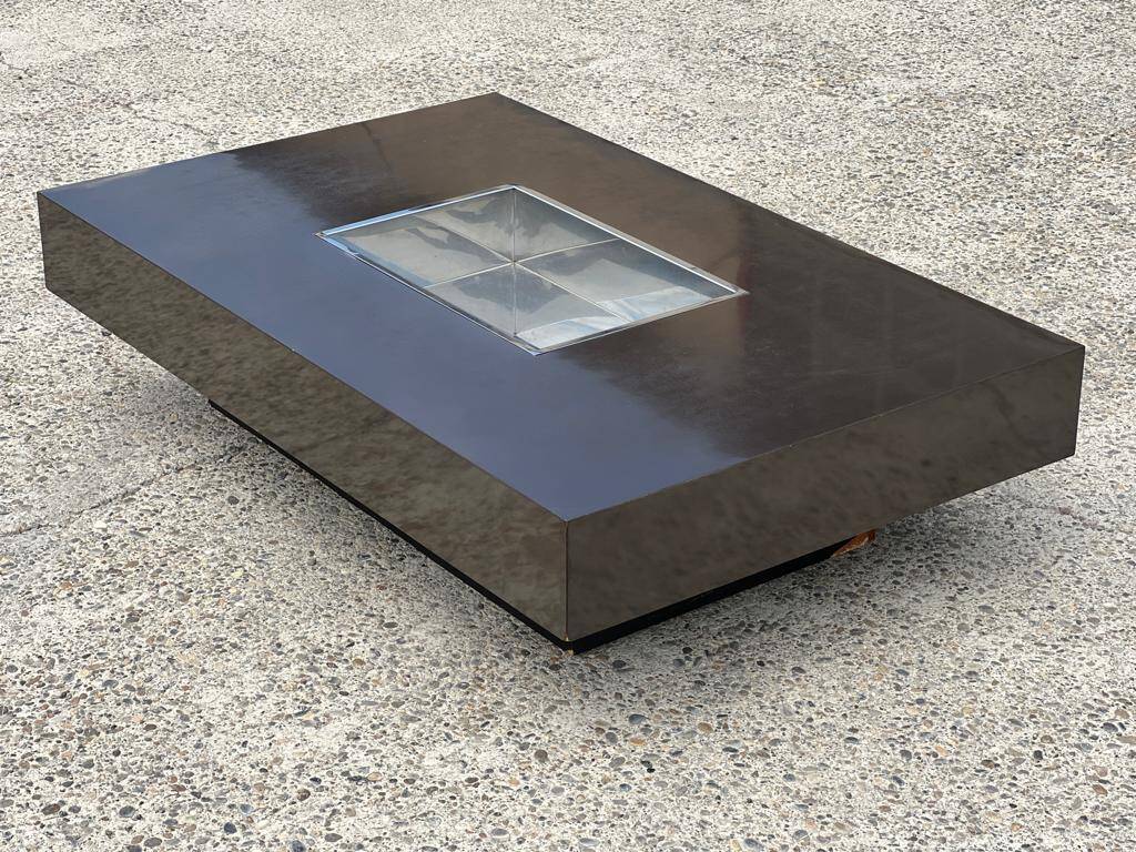 Coffee table in the style of Willy Rizzo Italian Design 1970