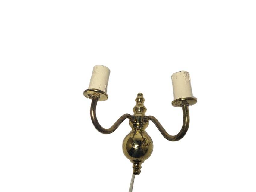 Two-armed wall lamp, Sweden, 1970s