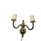 Two-armed wall lamp, Sweden, 1970s