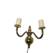 Two-armed wall lamp, Sweden, 1970s