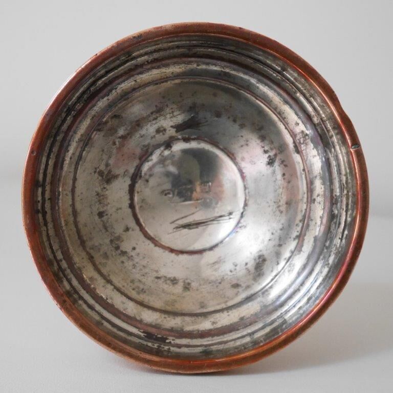 Copper candle holder