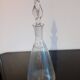 Carafe en verre ciselé et bouchon forme de flamme
