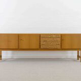 Mid-century brutalist oak sideboard