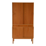Scandinavian teak cabinet by Bodafors with sliding doors