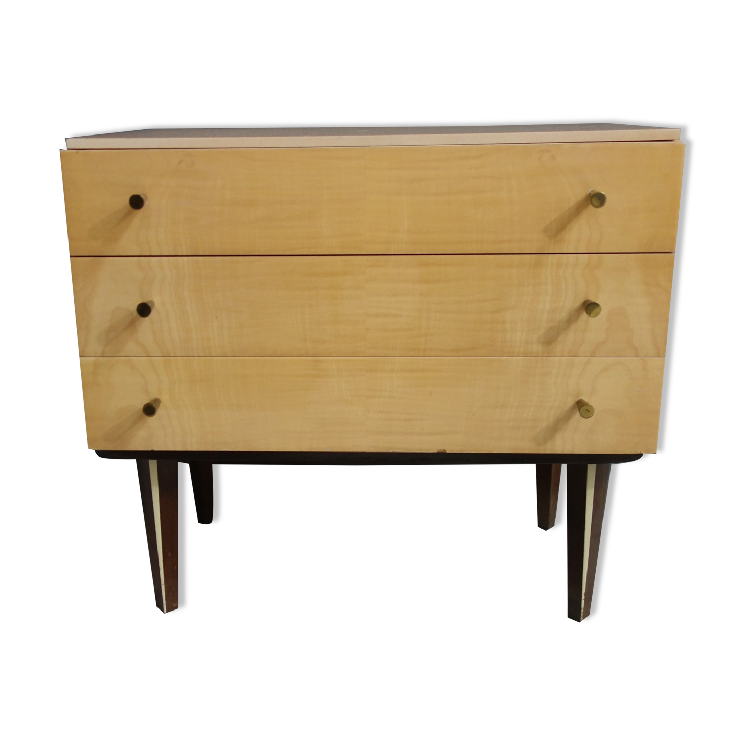 Chest of drawers blond wood 1960s