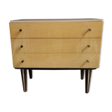 Chest of drawers blond wood 1960s