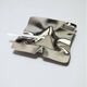 Biomorphic ashtray, stainless steel, Spain, 1970s