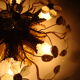 Vintage wall lamp or ceiling lamp in golden metal, glass flowers