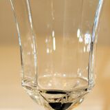 6 Luminarc "Octime" black wine glasses