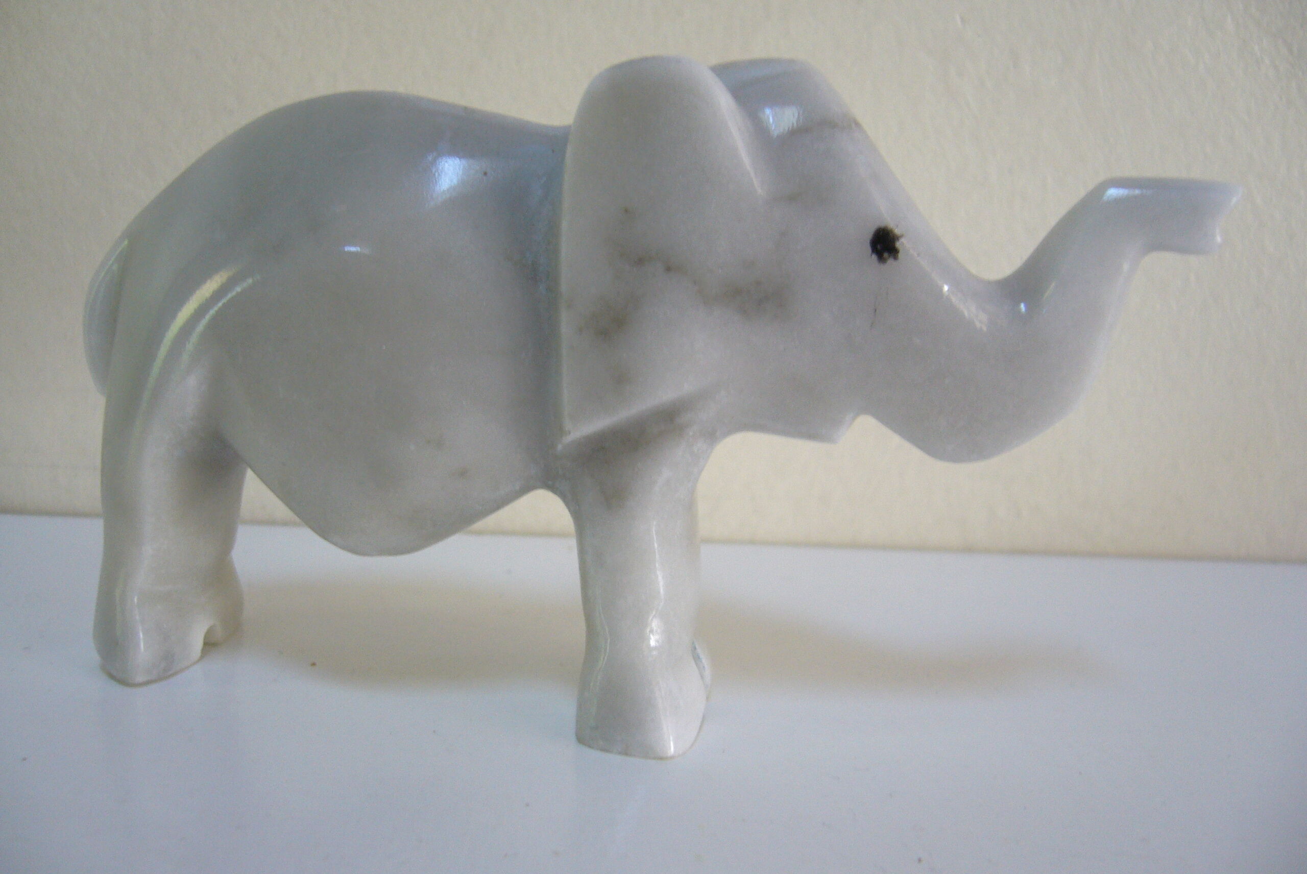 Ancient marble elephant toy