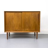 Buffet en teck à portes coulissantes par Chr. Linneberg, années 1960