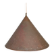 Brutalist pendant lamp, hand-hammered copper, E.S Horn Aalestrup, Denmark 1950-60