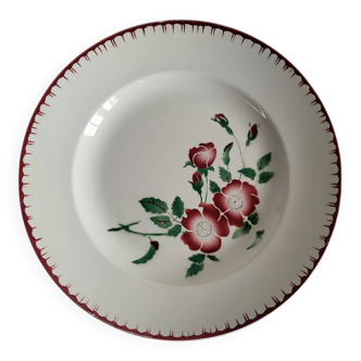 Large round serving platter sarreguemines, epernay model