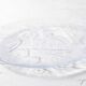 Set of 4 Kosta Boda Tropic Glass Dessert Plates, Scandinavian Fruit Design