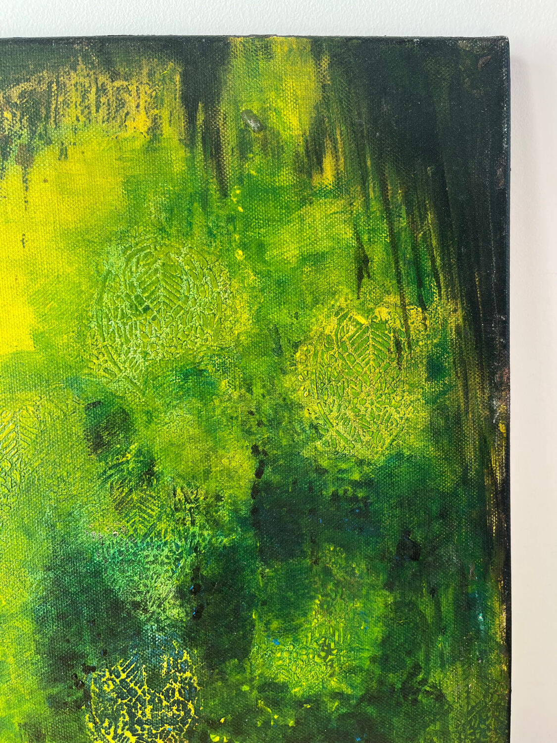 Modern abstract, "World of Depths", signed Diamanne 2009