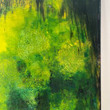 Modern abstract, "World of Depths", signed Diamanne 2009