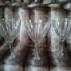 3 vintage stemmed glasses