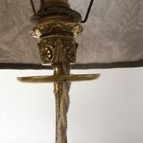 Lampe à poser pied laiton